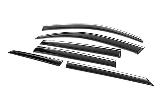 Niken Luxury chrome windbreakers (6 pcs) for Toyota Land Cruiser Prado 150 - Reelken Auto