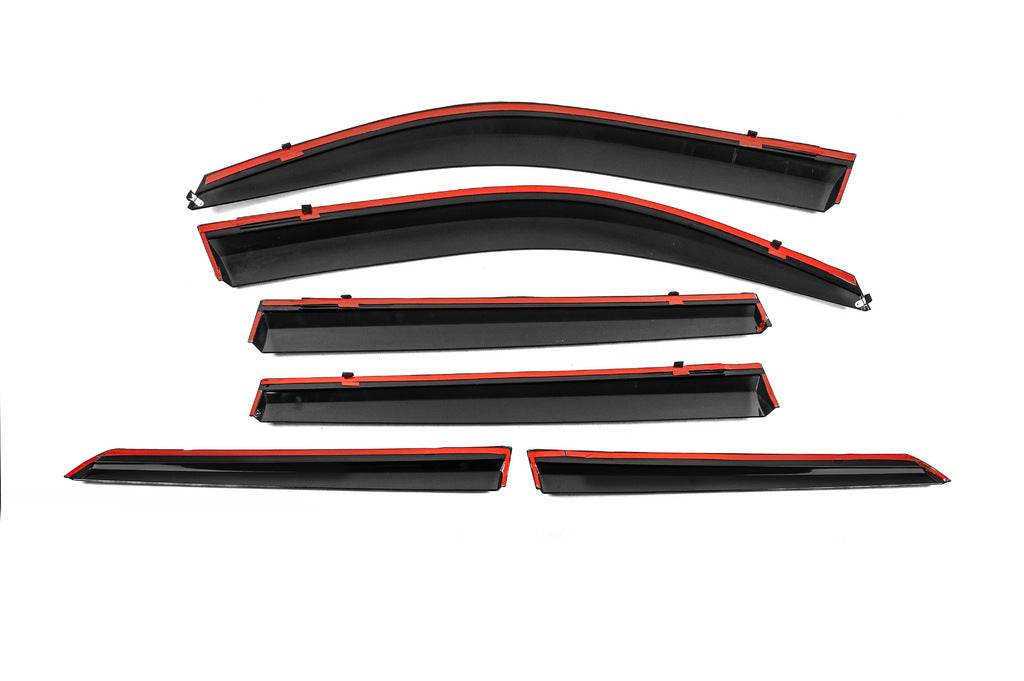 Niken Luxury chrome windbreakers (6 pcs) for Toyota Land Cruiser Prado 150 - Reelken Auto