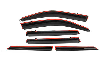 Niken Luxury chrome windbreakers (6 pcs) for Toyota Land Cruiser Prado 150 - Reelken Auto