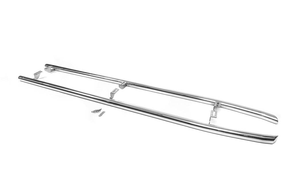 Protection BB004 side sill (2 PCs, stainless.) for Toyota Land Cruiser 200 - Reelken Auto