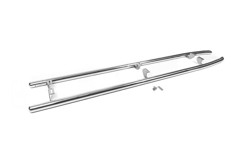 Protection BB004 side sill (2 PCs, stainless.) for Toyota Land Cruiser 200 - Reelken Auto