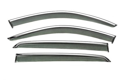 Window Deflectors with Chrome Trim Niken Luxury (4 pcs) for Volvo XC40 2018- - image 1