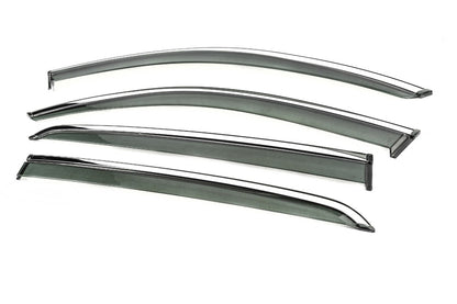 Window Deflectors with Chrome Trim Niken Luxury (4 pcs) for Volvo XC40 2018- - image 3