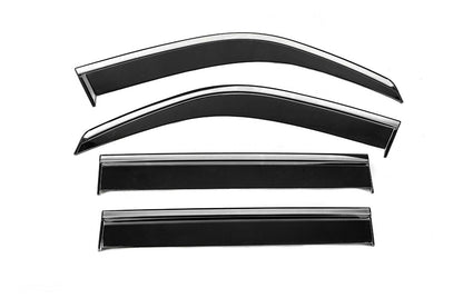 Window Deflectors with Chrome Trim Niken Luxury (4 pcs) for Toyota Land Cruiser 100 1998-2007 - image 1