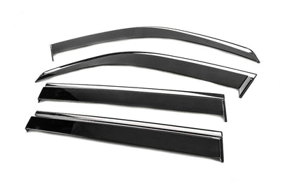 Window Deflectors with Chrome Trim Niken Luxury (4 pcs) for Lexus LX470 1998-2007 - image 2