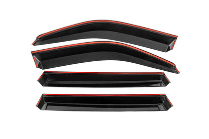 Window Deflectors with Chrome Trim Niken Luxury (4 pcs) for Lexus LX470 1998-2007 - image 3