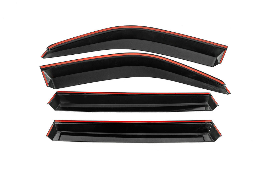 Window Deflectors with Chrome Trim Niken Luxury (4 pcs) for Lexus LX470 1998-2007 - image 3