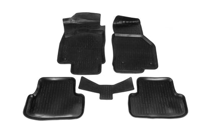 Rubber Floor Mats (5 pcs, Niken 3D) for Volkswagen T-Roc 2017-2025 - image 2