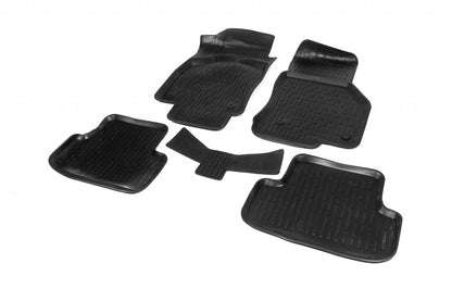 Rubber Floor Mats (5 pcs, Niken 3D) for Volkswagen T-Roc 2017-2025 - image 1