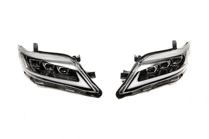 Lexus-design V1 headlights (restyling, 2 pcs.) for Toyota Camry 2006-2011 - Reelken Auto