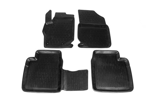 Rubber Floor Mats (4 pcs, Niken 3D) for Peugeot 301 2012- - image 2
