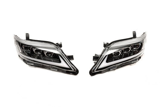 Front Headlights Lexus-Design V1 (Facelift, 2 pcs) for Toyota Camry 2006-2011 - image 2