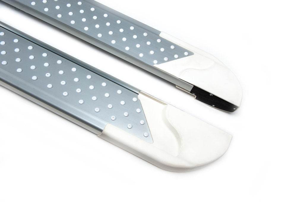 Side area Allmond White (2 pcs., Aluminum) for Audi Q3 2011-2019 - Reelken Auto