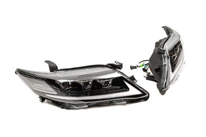 Lexus-design V1 headlights (restyling, 2 pcs.) for Toyota Camry 2006-2011 - Reelken Auto