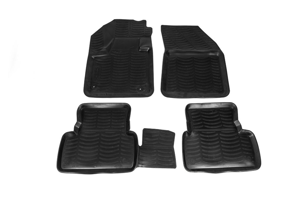 Rubber Floor Mats (4 pcs, Niken 3D) for Peugeot 3008 2016-2023 - image 2