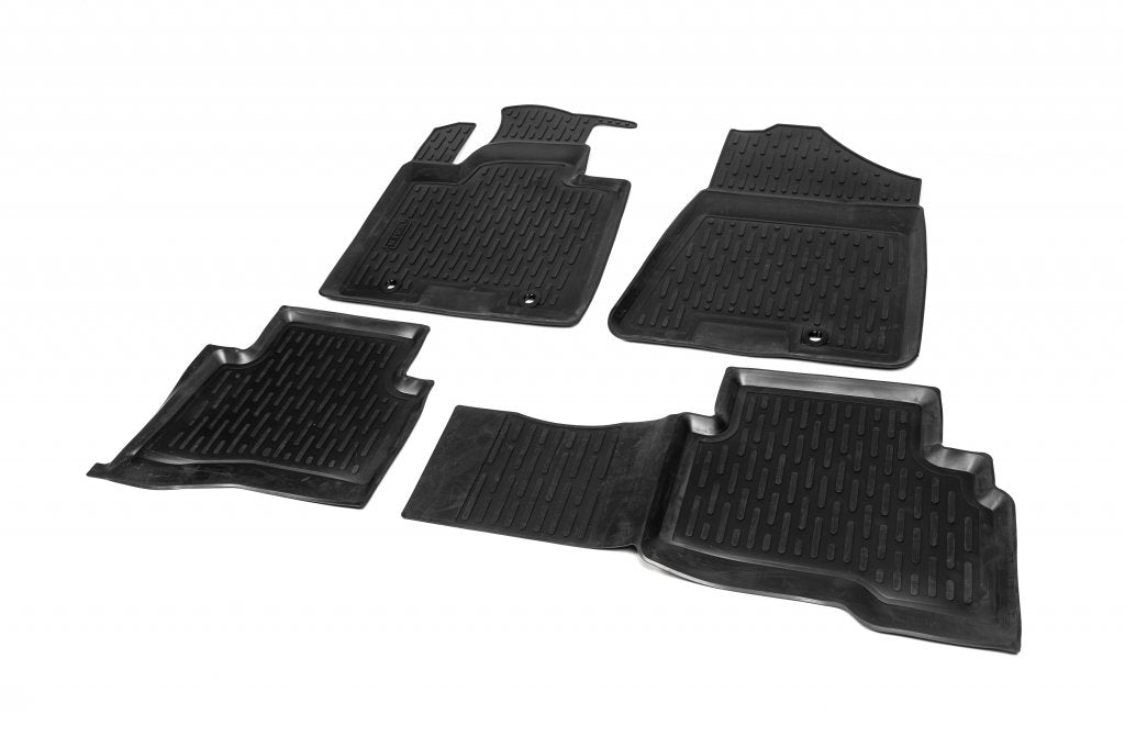Rubber Floor Mats (4 pcs, Niken 3D) for Hyundai Tucson TL 2016-2021 - image 1