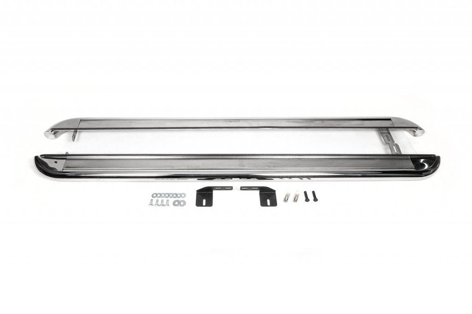 Premium Side Steps (2 pcs, Stainless Steel) for Opel Movano 2021- - image 1