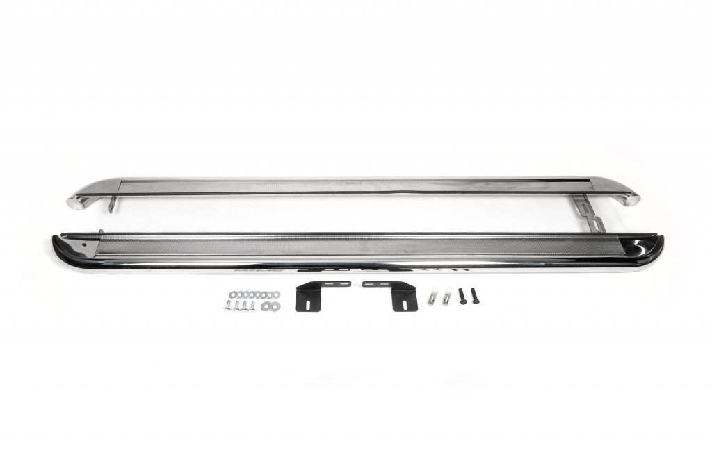 Side platform, Premium (2 pieces, stainless steel) for Dodge Nitro 2007↗ - Reelken Auto