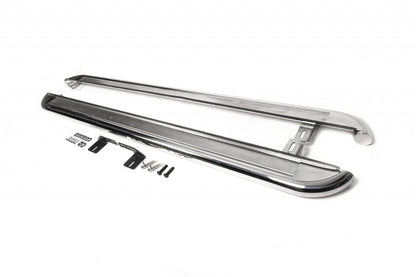 Premium Side Steps (2 pcs, Stainless Steel) for Ford Transit 2014- - image 1