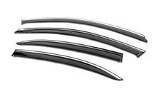 Window Deflectors with Chrome Trim Niken Luxury (EU, 4 pcs) for Volkswagen Jetta 2011-2018 - image 2