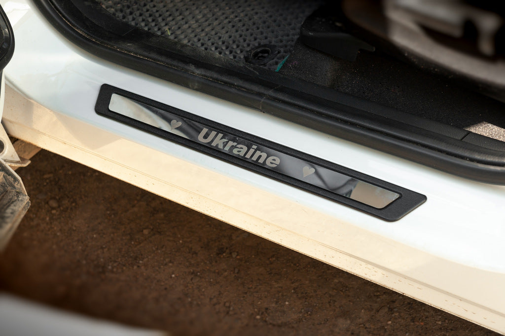 Door sill protectors Honda eNP1 (Ukraine, 4 pcs, stainless steel) for Honda eNP1 2022- - image 2