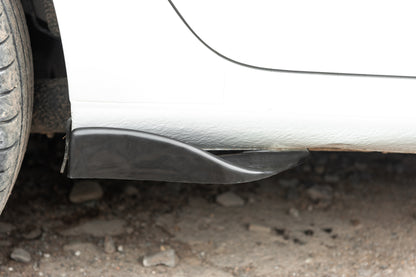 Universal Flap Side Skirt Extensions Type-F (2 pcs, Gloss Black, ABS Plastic) - image 14