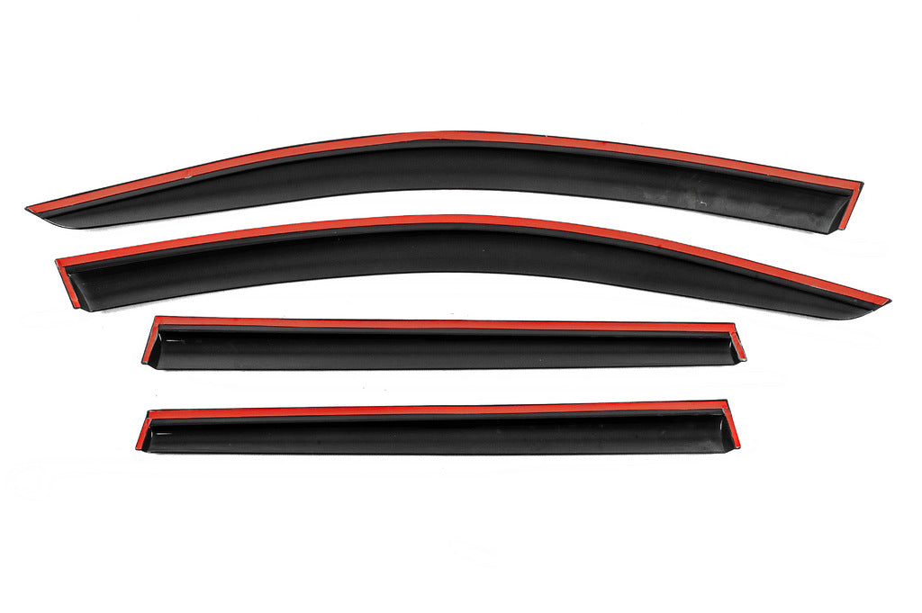 Window Deflectors with Chrome Trim Niken Luxury (SW, 4 pcs) for Volkswagen Passat B7 2012-2015 - image 3