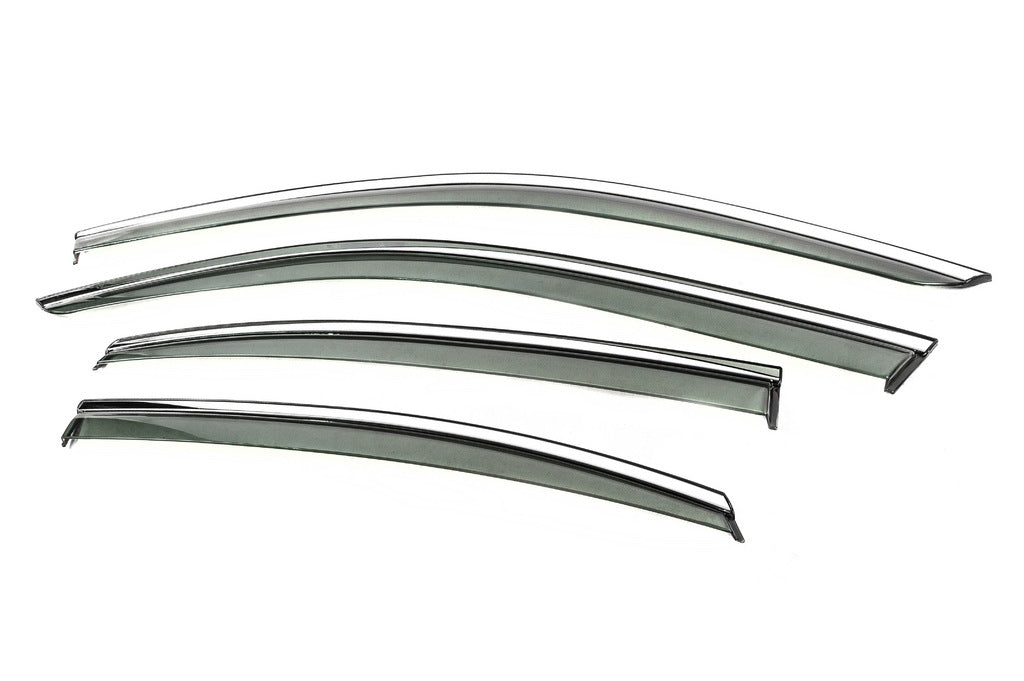 Window wind deflectors with chrome trim Niken Luxury (for Sedan, 4 pcs) for Volkswagen Passat B9 2023- - image 2