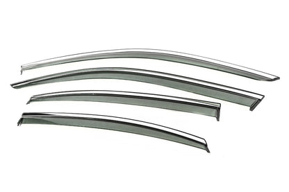 Window wind deflectors with chrome trim Niken Luxury (for Sedan, 4 pcs) for Volkswagen Passat B9 2023- - image 2