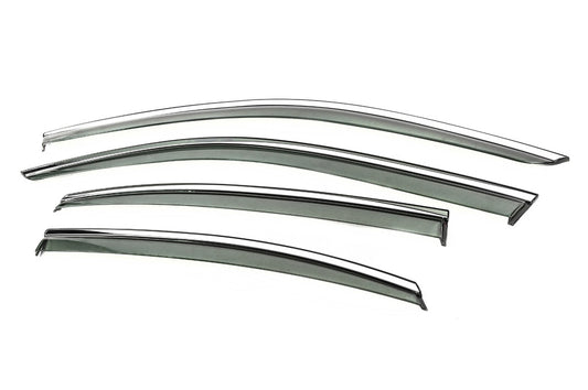 Window wind deflectors with chrome trim Niken Luxury (for Sedan, 4 pcs) for Volkswagen Passat B9 2023- - image 2