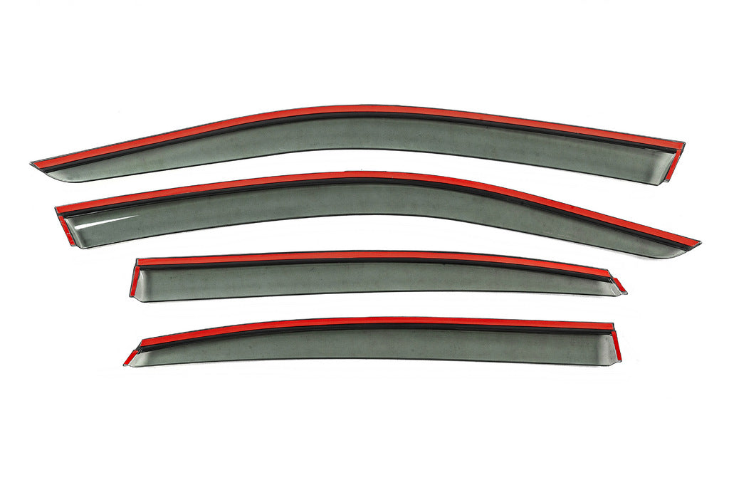 Window wind deflectors with chrome trim Niken Luxury (for Sedan, 4 pcs) for Volkswagen Passat B9 2023- - image 3