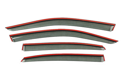 Window Deflectors with Chrome Trim Niken Luxury (4 pcs) for Volkswagen Passat B9 2023- - image 3