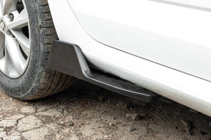 Universal Flap Side Skirt Extensions Type-D (2 pcs, Gloss Black, ABS Plastic) - image 11