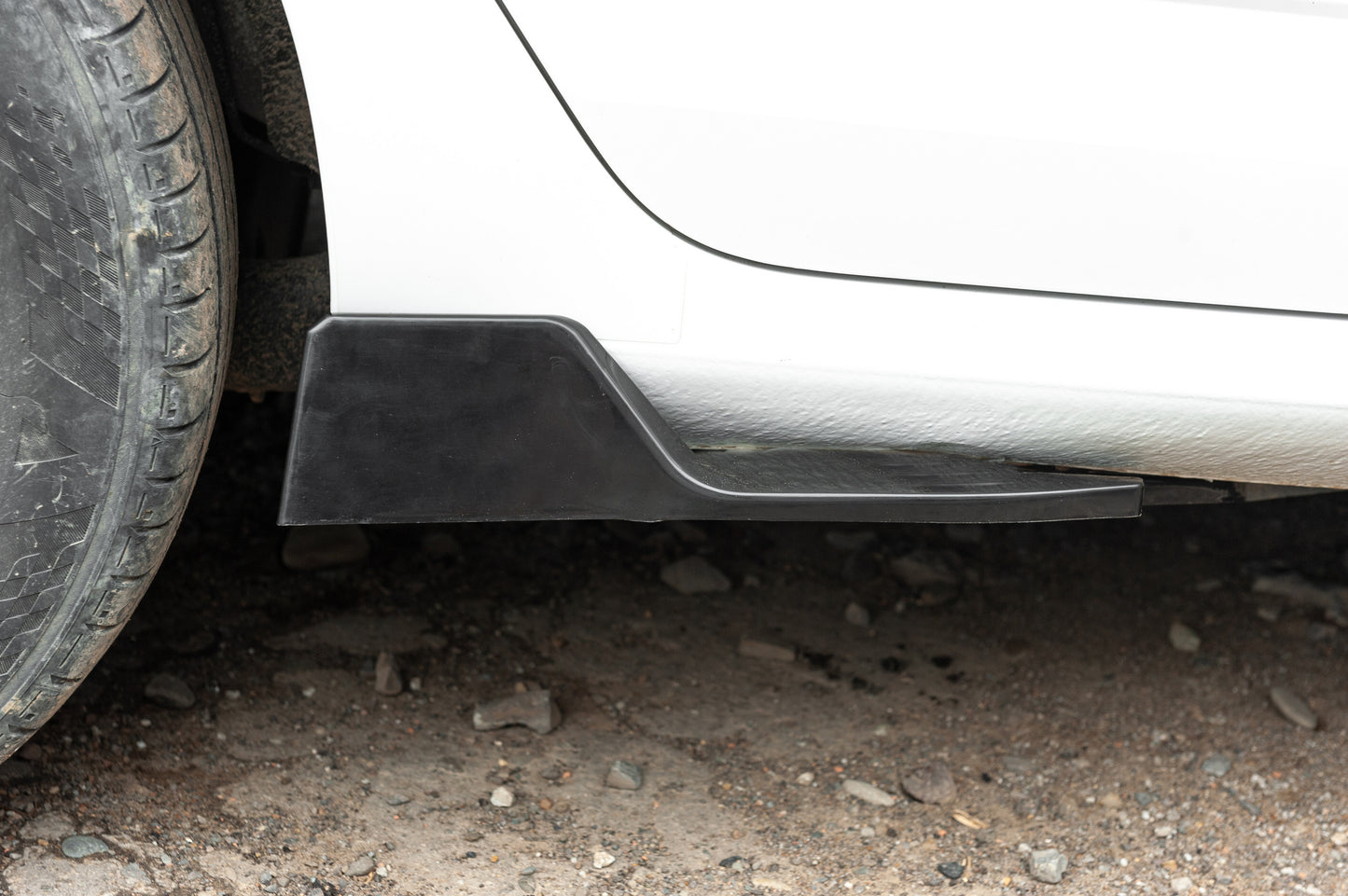 Universal Flap Side Skirt Extensions Type-D (2 pcs, Gloss Black, ABS Plastic) - image 14