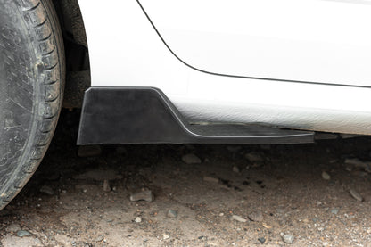 Universal Flap Side Skirt Extensions Type-D (2 pcs, Gloss Black, ABS Plastic) - image 14