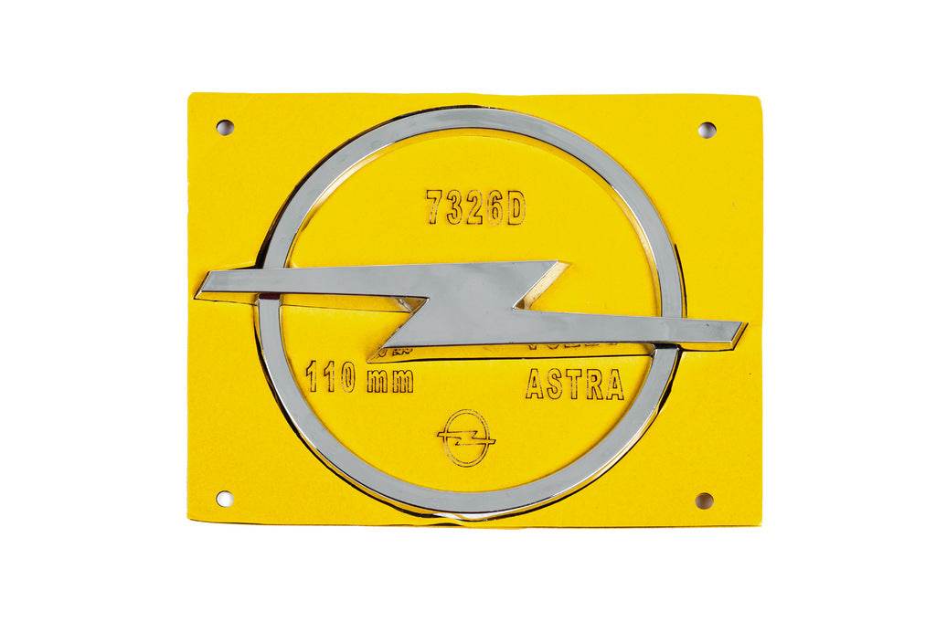 Opel badge 7326D (110mm by 140mm) for Opel - Reelken Auto