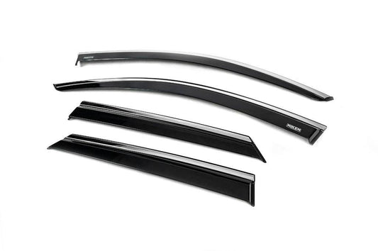 Windbreakers with chrome (4 pcs., Niken) for Volkswagen T-Roc - Reelken Auto