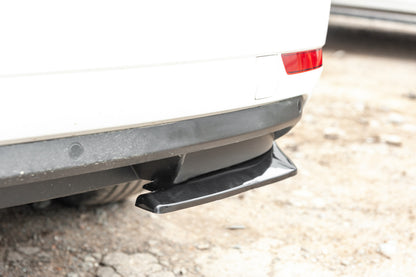 Universal Flap Rear Bumper Extensions Type-A (2 pcs, Gloss Black, ABS Plastic) - image 13