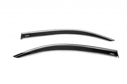 Windbreakers with chrome (2 pcs, Niken) for Citroen Berlingo/Multispace 2019- - Reelken Auto