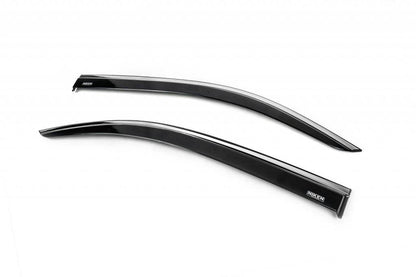 Windbreakers with chrome (2 pcs, Niken) for Citroen Berlingo/Multispace 2019- - Reelken Auto