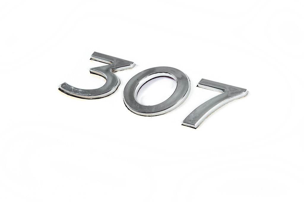 Inscription 307 (105mm by 30mm) for Peugeot 307 - Reelken Auto