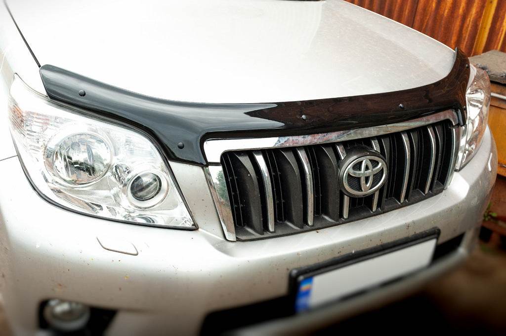 The hood deflector 2009-2013 (EuroCap) for Toyota Land Cruiser Prado 150 - Reelken Auto