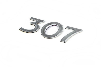 Emblem 307 (105mm x 30mm) for Peugeot 307 2001-2008 - image 2