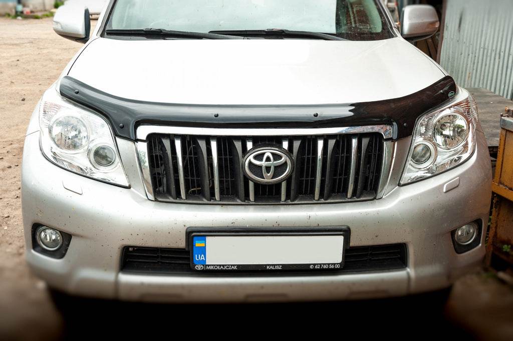 The hood deflector 2009-2013 (EuroCap) for Toyota Land Cruiser Prado 150 - Reelken Auto