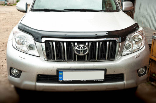 The hood deflector 2009-2013 (EuroCap) for Toyota Land Cruiser Prado 150 - Reelken Auto