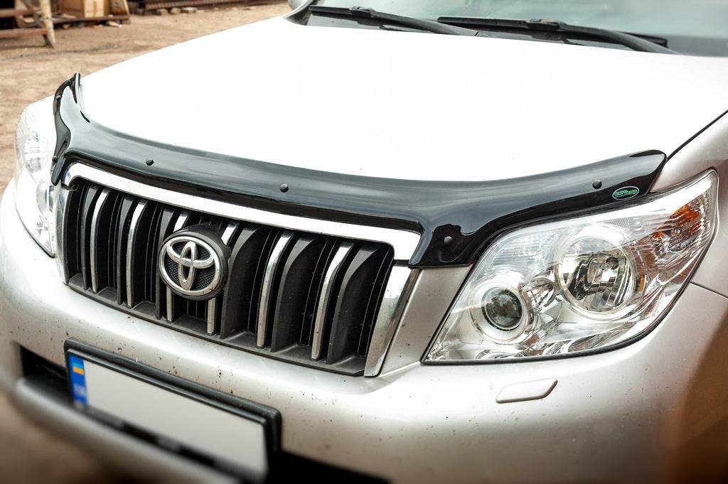 The hood deflector 2009-2013 (EuroCap) for Toyota Land Cruiser Prado 150 - Reelken Auto
