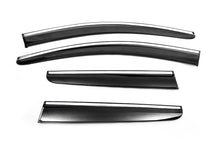 Window Deflectors with Chrome Trim (4 pcs, Sunplex Chrome) for Nissan Qashqai 2007-2010 - image 2