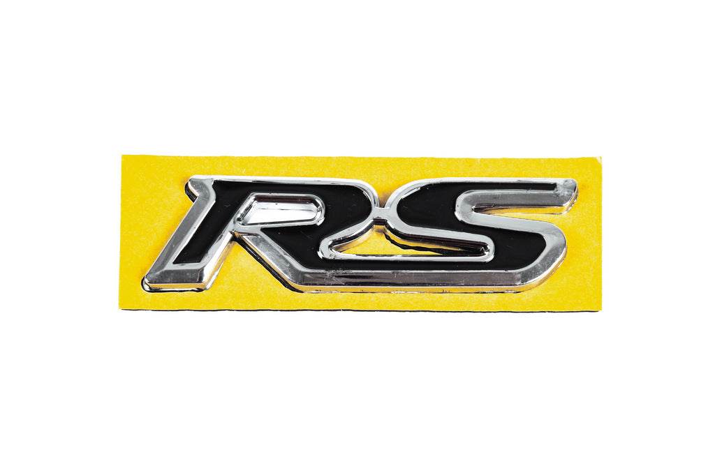Letter RS black with chrome (95mm by 25mm) for Honda - Reelken Auto