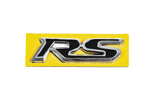 Letter RS black with chrome (95mm by 25mm) for Honda - Reelken Auto
