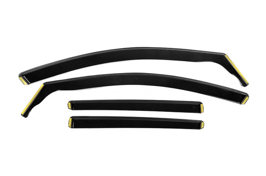 In-Channel Window Deflectors Niken Luxury (HB, 5 Door, 4 Pcs) for Volkswagen Golf 7/E-Golf 2012-2020 - image 1